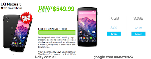 Horrendous deal on Nexus 5